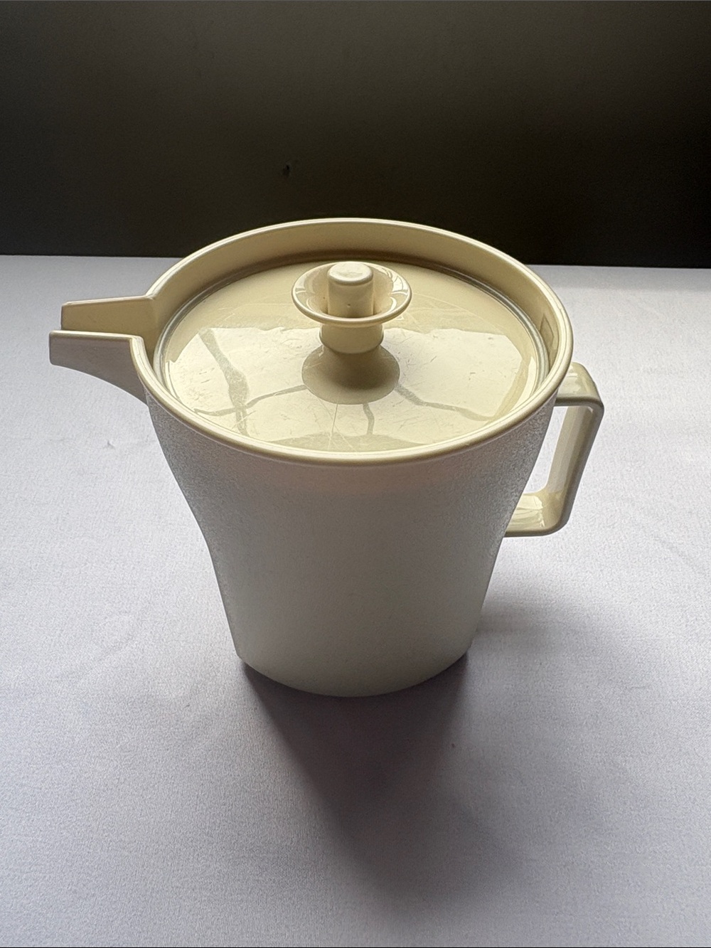 Vintage Tupperware Creamer with Push Button N Seal Lid - Almond color